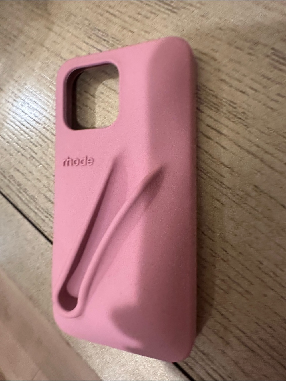 RHODE Pink Silicone Phone Case with Integrated Grip Channel (iPhone 14 Pro Max)